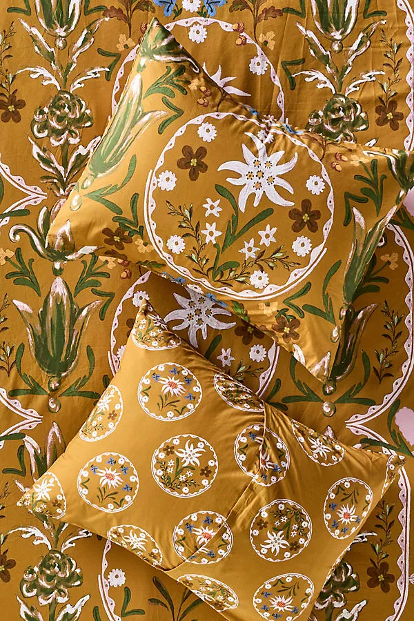 Organic Cotton Percale Printed Shams Set of 2 - Queen product