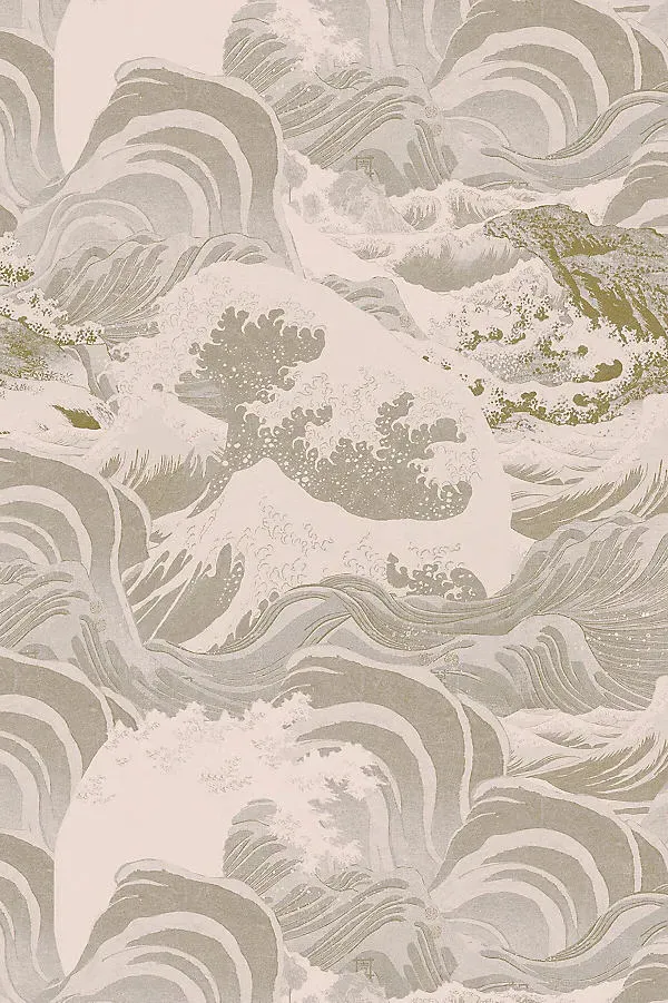 Sea Waves Wallpaper - Beige product
