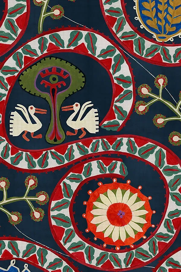 Two Storks Wallpaper - Blue product