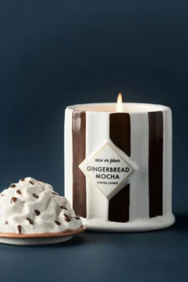 Gourmand Gingerbread Mocha Ceramic Candle by Anthropologie, image 2