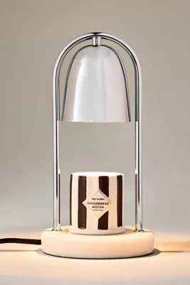 Gourmand Gingerbread Mocha Ceramic Candle - Red by Anthropologie, alternate view