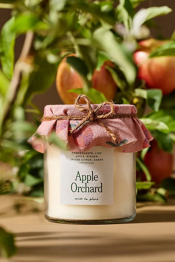 mise en place Apple Orchard Lidded Glass Candle - Small by Anthropologie