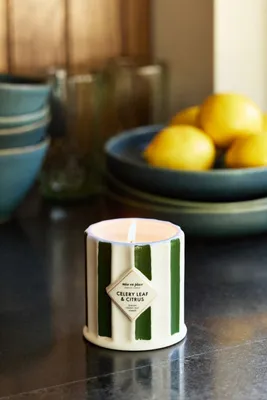 mise en place Celery Leaf & Citrus Ceramic Candle - Small by Anthropologie, image 2