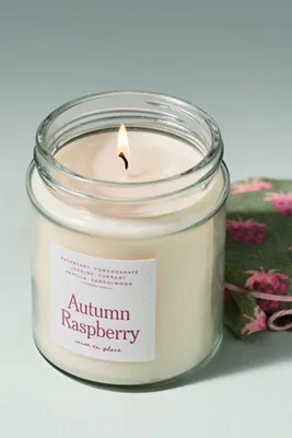 mise en place Fruity Autumn Raspberry Glass Candle - Green product