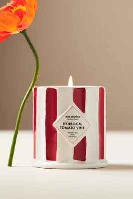 Mise en Place Heirloom Tomato Vine Ceramic Candle - Red product