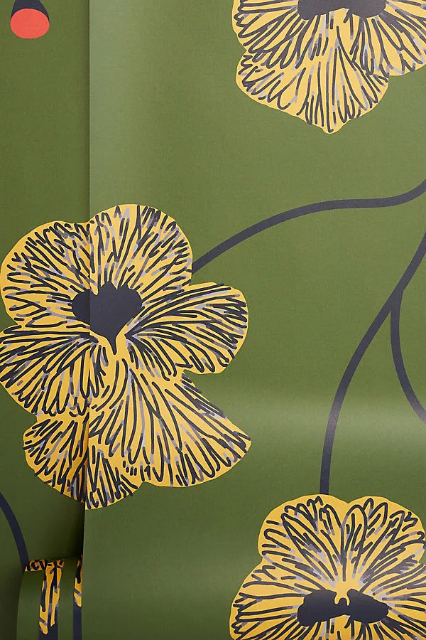 Flourish Floral Peel & Stick Wallpaper - Green product