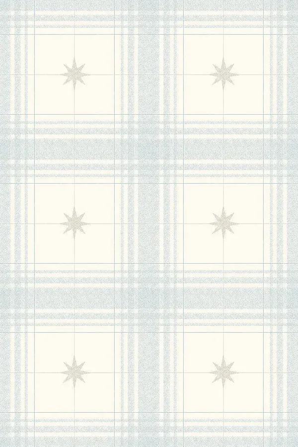 Mariners Grid Stripe Geometric Wallpaper - Blue product
