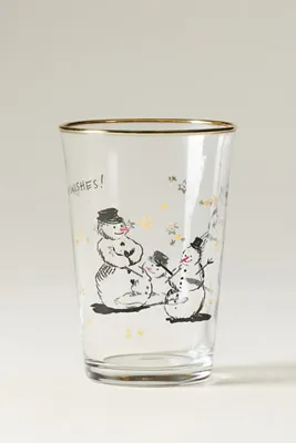 Holiday Juice Glass - Gold-Toned Rim by Anthropologie, alternate view