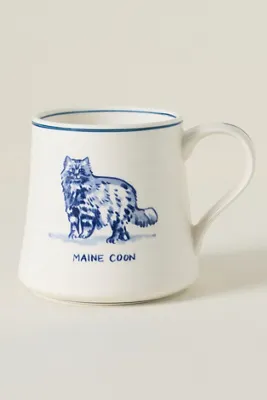 Molly Hatch Stoneware Cat Mug - Blue product