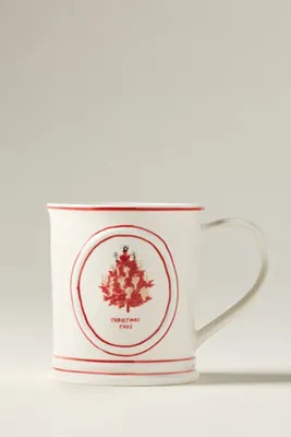 Stoneware Holiday Mug - Ivory by Anthropologie, image 2