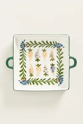 Molly Yeh Square Baker - Green, Stoneware by Anthropologie, alternate view