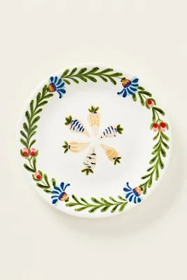 Stoneware Dessert Plate - Orange by Anthropologie, alternate view