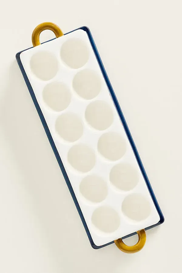 Stoneware Egg Crate - Blue by Anthropologie
