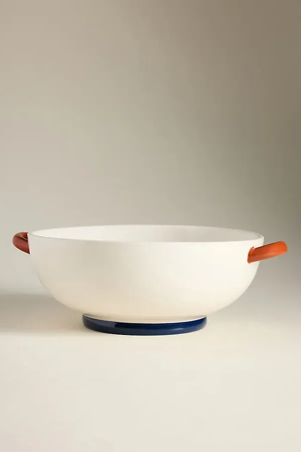 Stoneware Mixing Bowl - White by Anthropologie