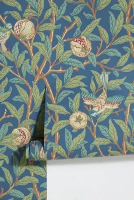 Bird & Pomegranate Floral Wallpaper product