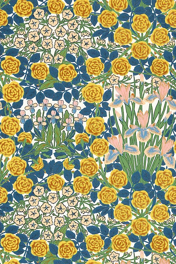 Campanula Floral Wallpaper - Yellow product