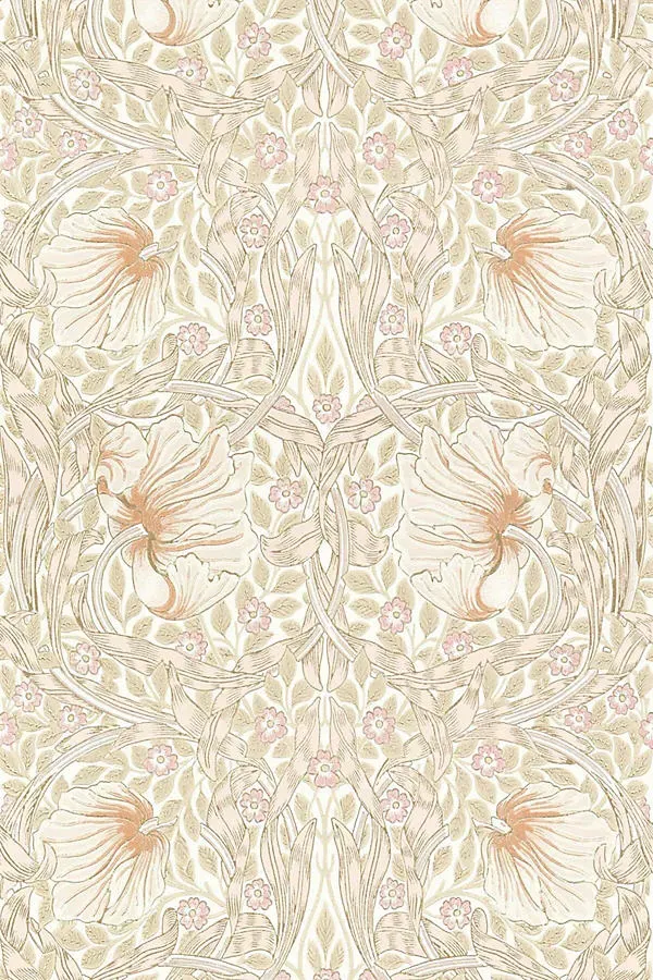 Morris & Co. Pimpernel Floral Wallpaper - Beige product