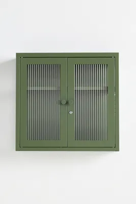Kit Wall-Mounted Storage Cabinet - Green, Metal product