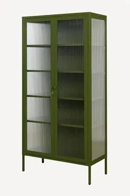Mustard Made Collector Display Cabinet - Reeded Glass product