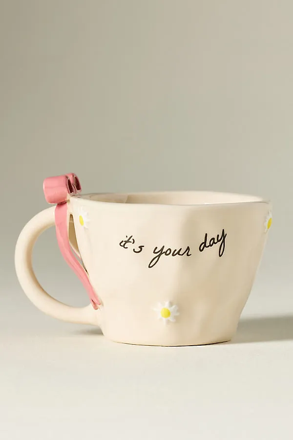 Stoneware Birthday Mug - Glazed, Stoneware by Anthropologie