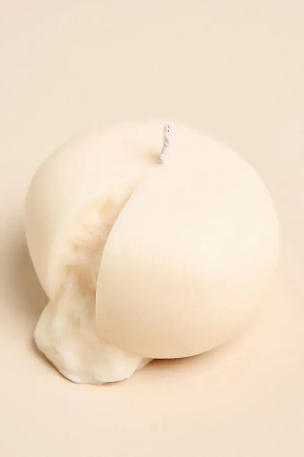 Burrata Decorative Candle - White product