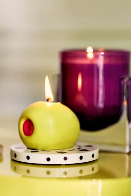 Olive Shaped Candle - Green product