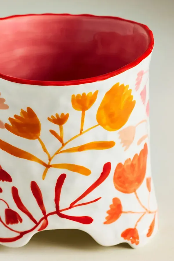 Blōstma Oval Vase - White, Ceramic product