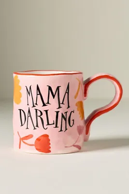 Blōstma Studio Hand-Painted Floral Mug - Pink, Ceramic product