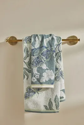 Butterfly Towel Collection - Blue, Cotton alternate view