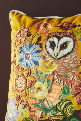 Nathalie Lété Embroidered Velvet Pillow product