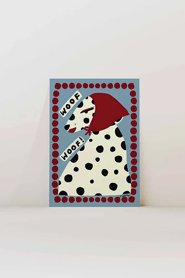 Woof Woof A3 Art Print - Cotton Canvas product