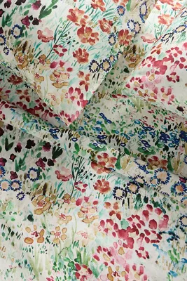 Cotton Sateen Floral Printed Sheet Set - Green product