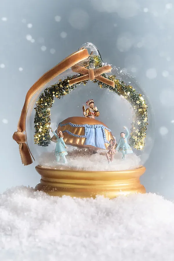 Glass Snowglobe Ornament - Plastic by Anthropologie