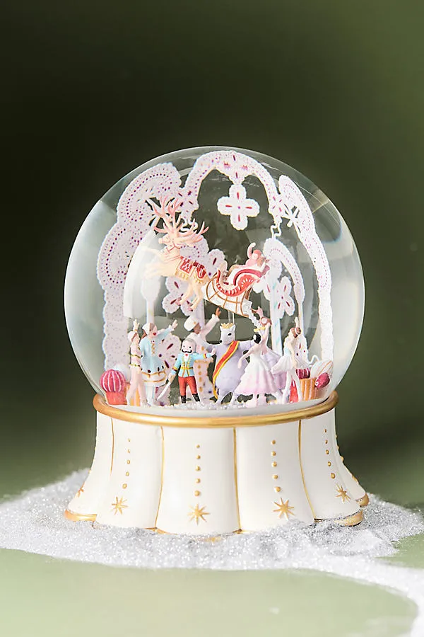 Musical Snow Globe - Beige, Resin by Anthropologie