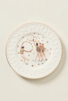 New York City Ballet Stoneware Dessert Plate - Red by Anthropologie, image 2