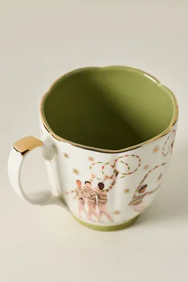 New York City Ballet Stoneware Mug - Red by Anthropologie, image 2
