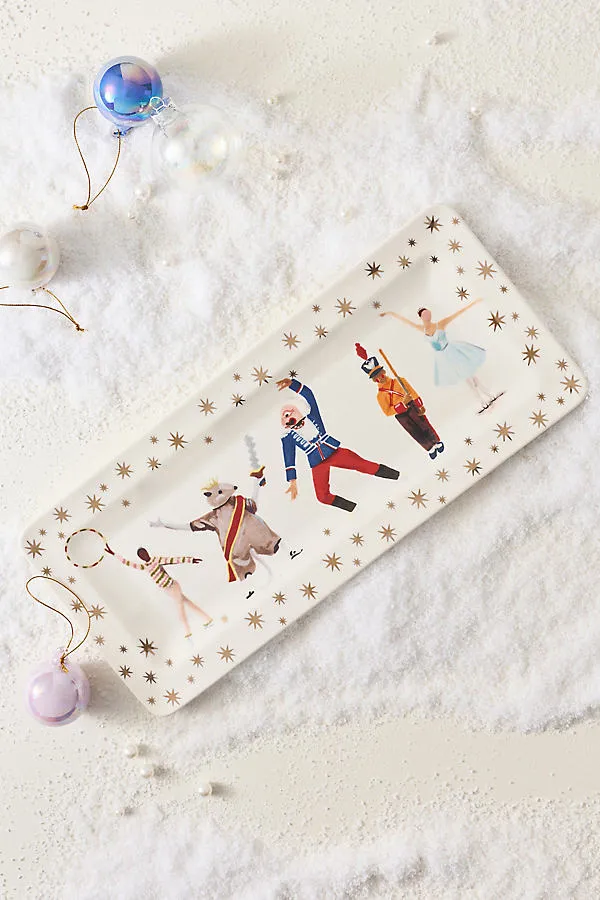 New York City Ballet Stoneware Platter by Anthropologie