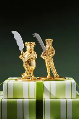 Nutcracker Cheese Knife - Gold by Anthropologie, image 2