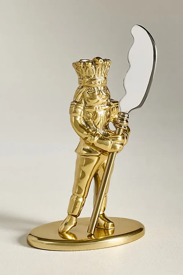 Nutcracker Cheese Knife - Gold by Anthropologie