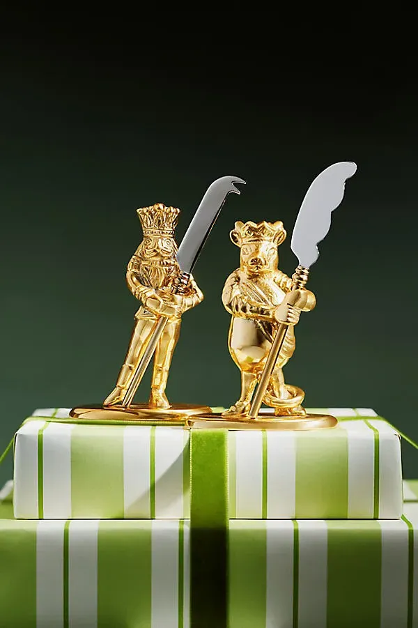 Nutcracker Cheese Knife - Yellow by Anthropologie