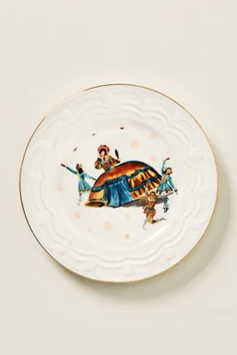 Nutcracker Stoneware Dessert Plate - Brown by Anthropologie, image 2
