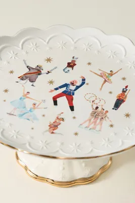 Stoneware Cake Stand - Ivory by Anthropologie, alternate view