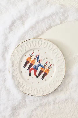 Stoneware Dessert Plate - Blue by Anthropologie, alternate view