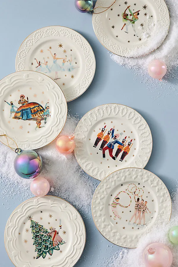Stoneware Dessert Plate - Brown by Anthropologie