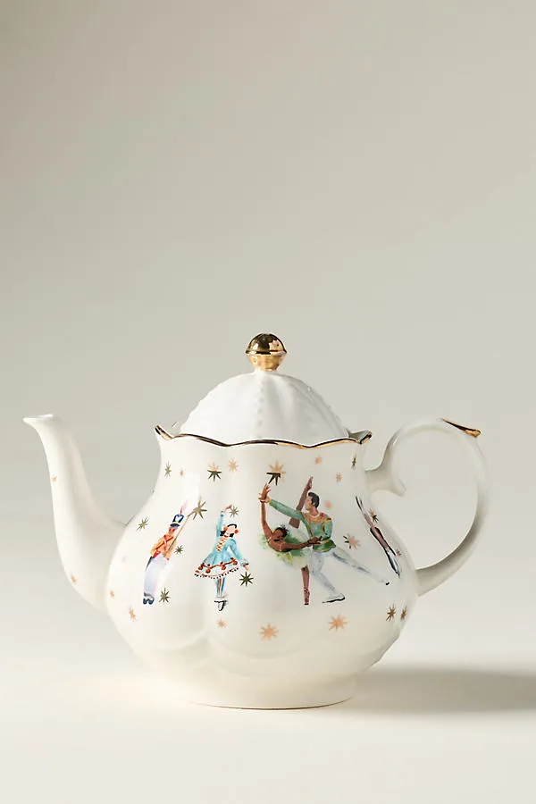 Stoneware Teapot - Ivory by Anthropologie