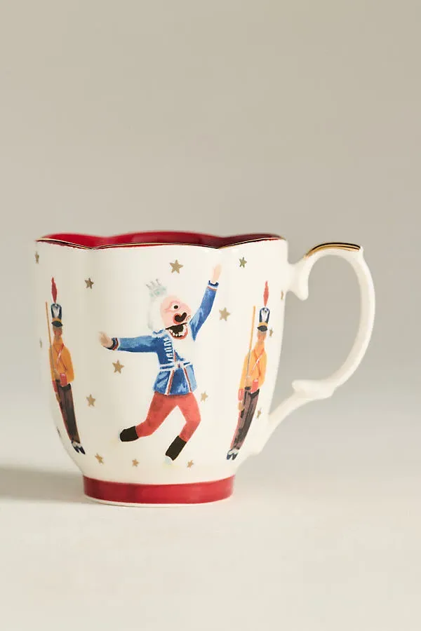 The Nutcracker Stoneware Mug - Blue by Anthropologie