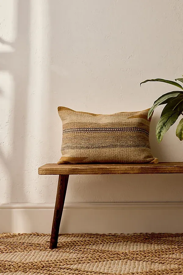 Aravali Square Cushion Cover - Ochre, Wool product