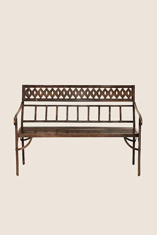 Bahula Iron Bench - Brown product
