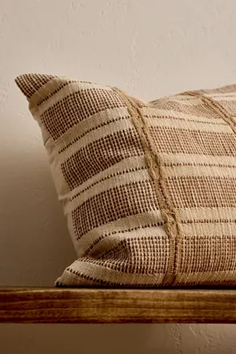 Nayika Cotton Cushion Cover - Striped alternate view
