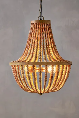 Neela Mango Wood Ceiling Light - Antique Brass product